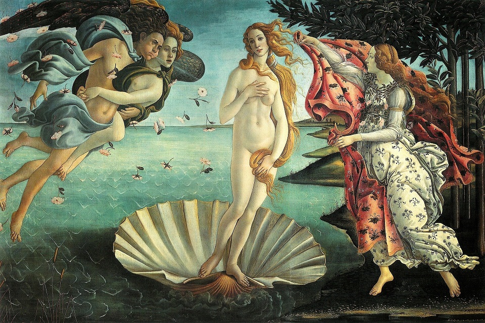 O nascimento de Vênus, a obra atemporal de Botticelli
